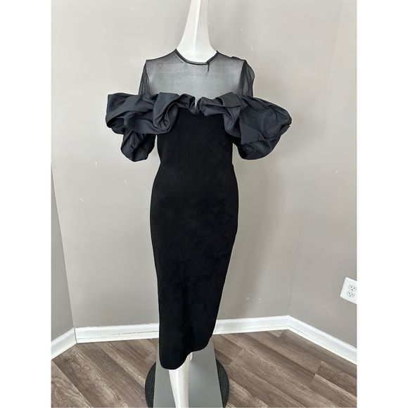 ALEXANDER MCQUEEN Balloon sleeves maxi dress - Picture 4 of 13